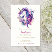 Invitation à l'anniversaire de la licorne | Invita