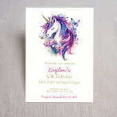 Invitation à l'anniversaire de la licorne | Invita