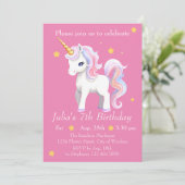 Invitation à l'anniversaire de la licorne - Parti  (Debout devant)