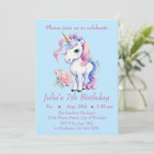 Invitation à l'anniversaire de la licorne - Parti  (Debout devant)