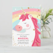 Invitation à l'anniversaire de la Magique Unicorn  (Debout devant)