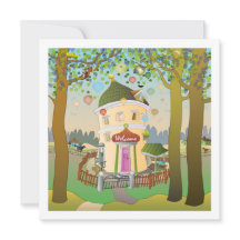 Invitation à l'anniversaire de la maison de ballon