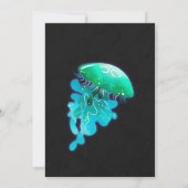 Invitation à l'anniversaire de la méduse Sous la m (Dos)