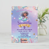 Invitation à l'anniversaire de la mignonne sirène  (Debout devant)