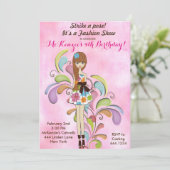 Invitation à l'anniversaire de la mode féminine de (Debout devant)