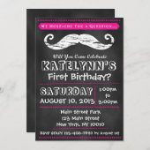 Invitation à l'anniversaire de la Moustache de Cha (Devant / Derrière)