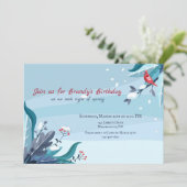 Invitation à l'anniversaire de la neige fondante (Debout devant)