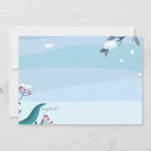 Invitation à l'anniversaire de la neige fondante (Dos)