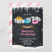Invitation à l'anniversaire de la neige tueuse (Devant / Derrière)