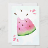 Invitation à l'anniversaire de la pastèque Une dan (Dos)