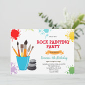 Invitation à l'anniversaire de la peinture rock (Debout devant)
