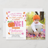 Invitation à l'anniversaire de la petite Citrouill (Devant)