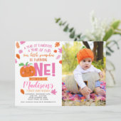 Invitation à l'anniversaire de la petite Citrouill (Debout devant)