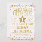 Invitation à l'anniversaire de la petite étoile Tw (Devant)