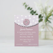 Invitation à l'anniversaire de la petite fille (Debout devant)