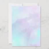 Invitation à l'anniversaire de la petite sirène (Dos)