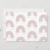 Invitation à l'anniversaire de la photo arc-en-cie (Dos)