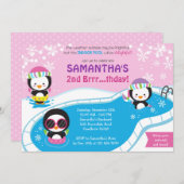 Invitation à l'anniversaire de la piscine d'hiver  (Devant / Derrière)