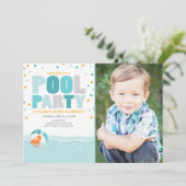 Invitation à l'anniversaire de la piscine Splish S (Debout devant)