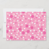 Invitation à l'anniversaire de la Polka noire et r (Dos)