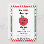 Invitation à l'anniversaire de la pomme (Devant)