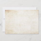 Invitation à l'anniversaire de la poupée de papier (Dos)