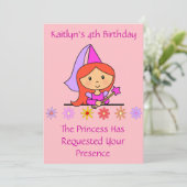 Invitation à l'anniversaire de la princesse (Debout devant)