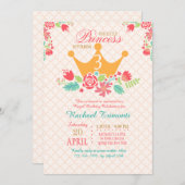 Invitation à l'anniversaire de la princesse (Devant / Derrière)