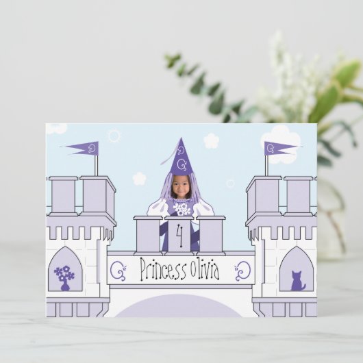 Invitation à l'anniversaire de la princesse (Debout devant)