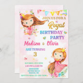Invitation à l'anniversaire de la princesse (Devant / Derrière)
