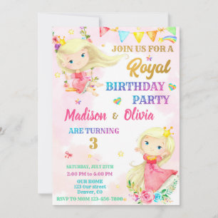 Invitation à l'anniversaire de la princesse