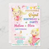 Invitation à l'anniversaire de la princesse (Devant / Derrière)