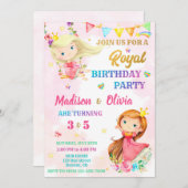 Invitation à l'anniversaire de la princesse (Devant / Derrière)