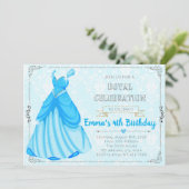 Invitation à l'anniversaire de la princesse bleue (Debout devant)