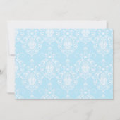 Invitation à l'anniversaire de la princesse bleue (Dos)