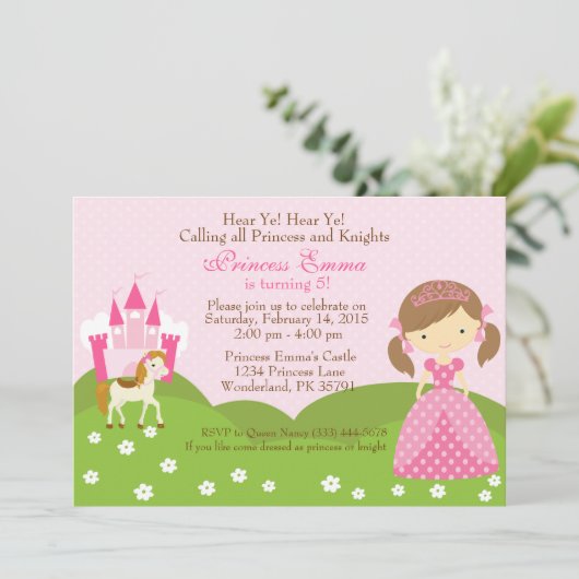 Invitation à l'anniversaire de la princesse du che (Debout devant)