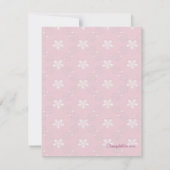 Invitation à l'anniversaire de la princesse rose (Dos)