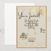 Invitation à l'anniversaire de la Reine (Devant / Derrière)