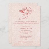 Invitation à l'anniversaire de la Saint-Valentin|  (Devant / Derrière)