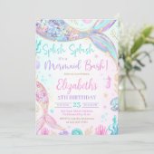 Invitation à l'anniversaire de la Sirène modifiabl (Debout devant)