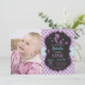 Invitation à l'anniversaire de la sirène sous le S (Debout devant)