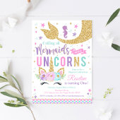 Invitation à l'anniversaire de la Sirène Unicorne