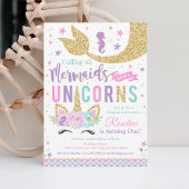 Invitation à l'anniversaire de la Sirène Unicorne
