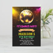 Invitation à l'anniversaire de la soirée disco (Debout devant)