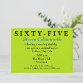 Invitation à l'anniversaire de la SOIXANTE-CINQUIÈ (Debout devant)