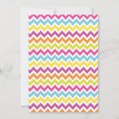 Invitation à l'anniversaire de la terre des bonbon (Dos)