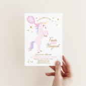 Invitation à l'anniversaire de la Unicorn - QUATRE
