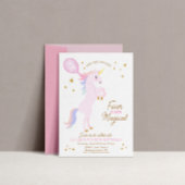 Invitation à l'anniversaire de la Unicorn - QUATRE