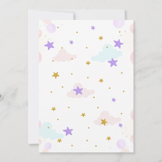 Invitation à l'anniversaire de la Unicorne / Fête (Dos)