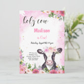 Invitation à l'anniversaire de la vache (Debout devant)